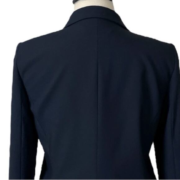 Calvin Klein Blazer 2 Button Black Classic Notch Lapel Stretch Women’s Size 16 - Picture 8 of 12